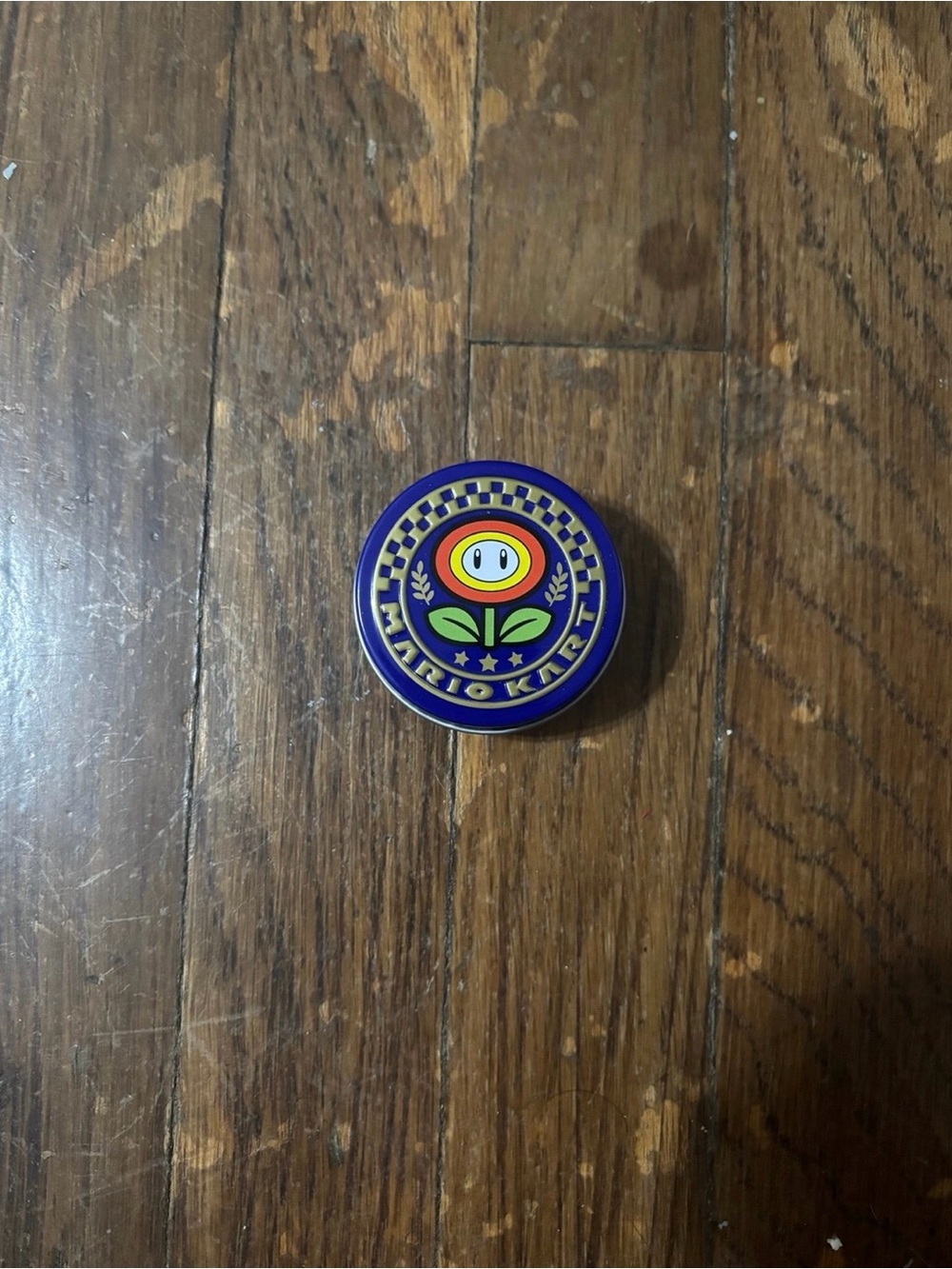 super mario fire flower tin container